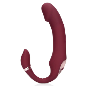 Vibromasseur sans harnais STRAPLESS Loveline 12 cm Violet