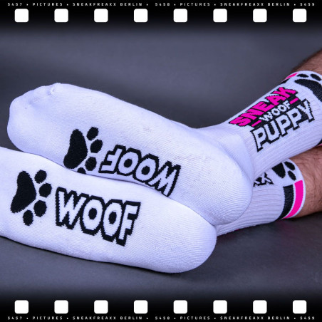 Chaussettes SNEAK WOOF PUPPY Rose