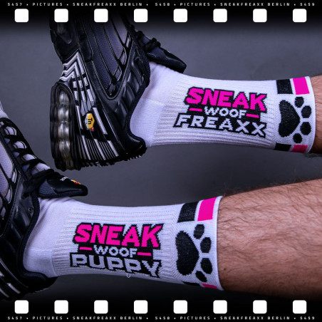 Chaussettes SNEAK WOOF PUPPY Rose