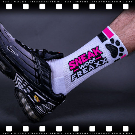 Chaussettes SNEAK WOOF PUPPY Rose