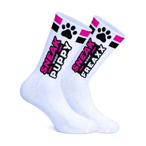 Chaussettes SNEAK WOOF PUPPY Rose