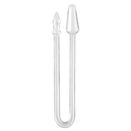 Double Plug anal LONG SNASS de 43 x 4.5 cm Transparent