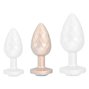 Plug Bijou IKONIK DIAMOND M 7 x 3.3 cm Beige