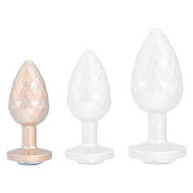Plug Bijou IKONIK DIAMOND S 6 x 2.7cm Beige
