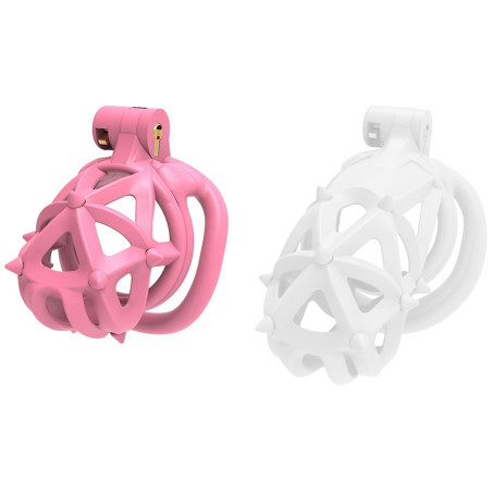 Cage de chasteté DIAPIK S Rose 5.5 x 3.3 cm par CockLock