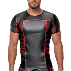 T-shirt TOP ORMETO Noir-Rouge