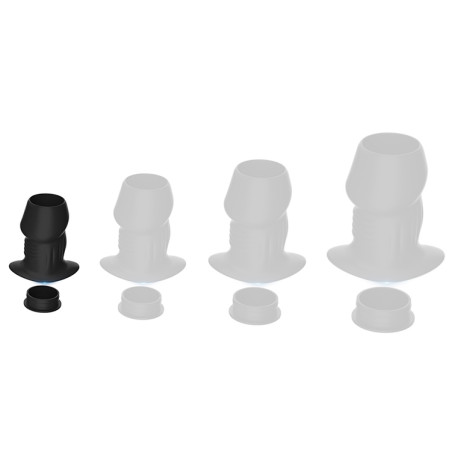 Plug Tunnel avec Bouchon EUHLO S de 5 x 3.5 cm Noir