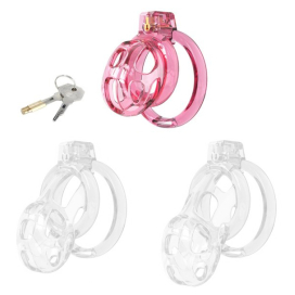 Cage de Chasteté Silicone LOCK COBRA S 6 x 3.6cm Rose