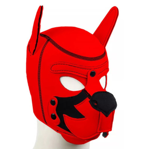 Cagoule PUPPY FOX Rouge et Noire de Kinky Puppy