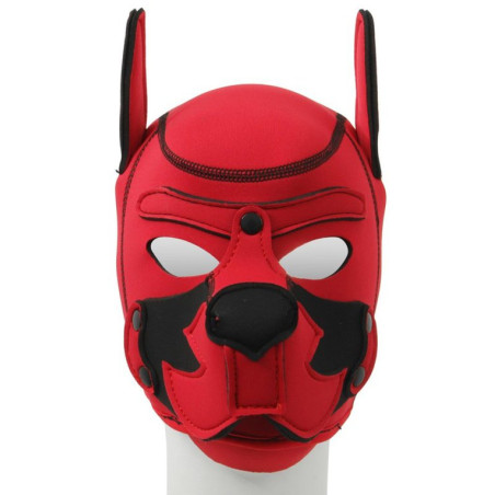 Cagoule PUPPY FOX Rouge et Noire de Kinky Puppy