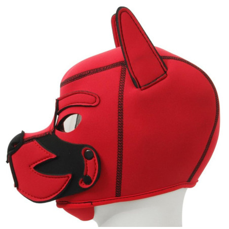 Cagoule PUPPY FOX Rouge et Noire de Kinky Puppy