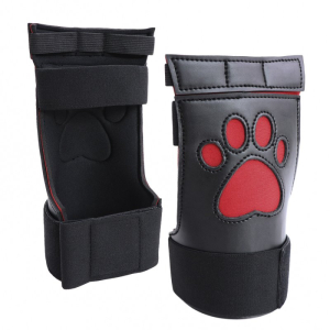 Gants Puppy DOG PAW avec Scratch Noir-Rouge
