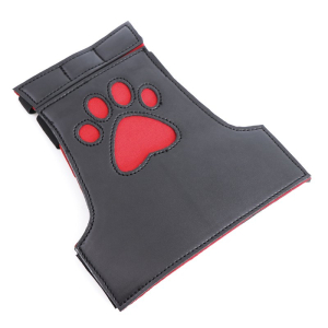Gants Puppy DOG PAW avec Scratch Noir-Rouge