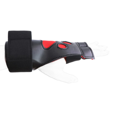Gants Puppy DOG PAW avec Scratch Noir-Rouge