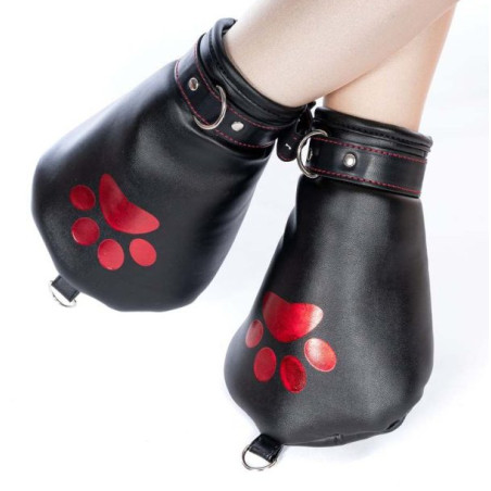 Kit complet PUPPY BONDAGE 14 Pièces Noir et Rouge