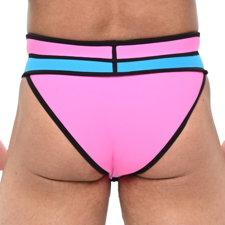 Slip Néoprène APOLLO Rose-Bleu