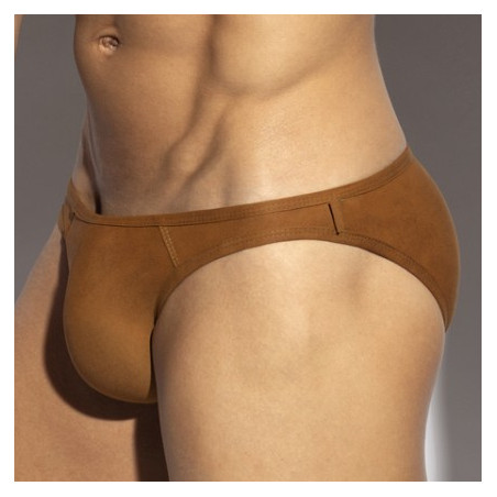 Slip bikini SIMSUEDE Marron par Es Collection