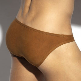 Slip bikini SIMSUEDE Marron par Es Collection 2
