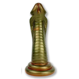 Gode Serpent KOBRA 19 x 6cm Vert Métallisé