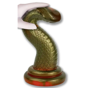 Gode Serpent KOBRA 19 x 6cm Vert Métallisé
