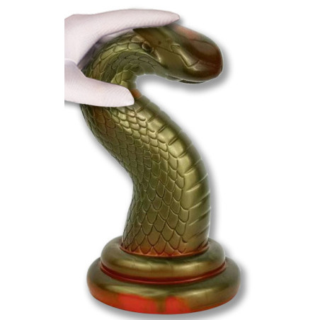 Gode Serpent KOBRA 19 x 6cm Vert Métallisé
