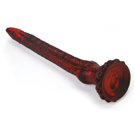 Gode Dragon HEELIX S 28 x 4 cm Rouge - Long et Fin