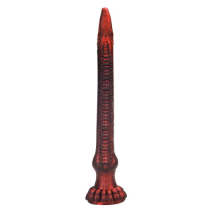 Gode Dragon HEELIX M Rouge - Forme longue et épaisse