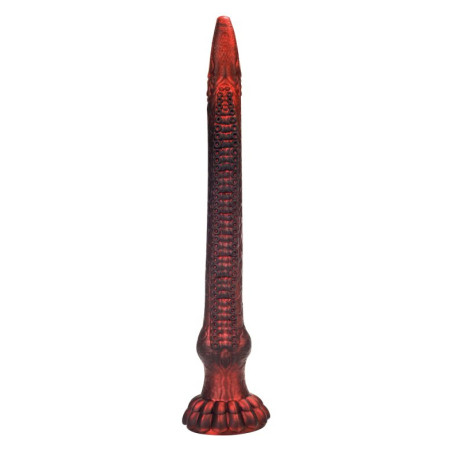 Gode Dragon HEELIX M Rouge - Forme longue et épaisse