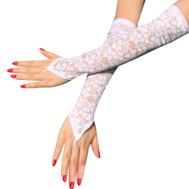 Mitaines Longues NESSA Blanches 2