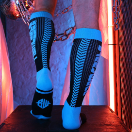 Chaussettes hautes ETERNITY Breedwell Noir-Turquoise 2