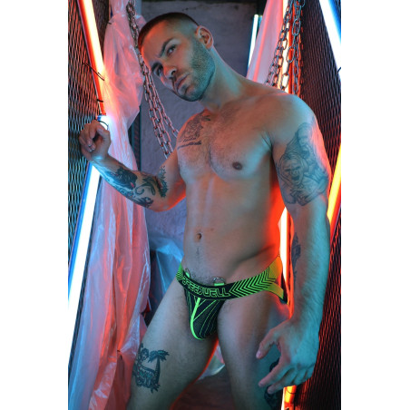 Jockstrap FUTURA Noir-Vert de Breedwell