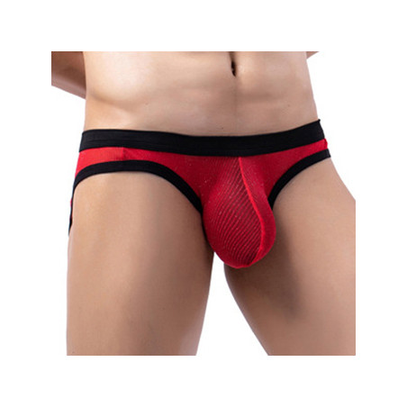 Slip sexy CLIPO Rouge-Noir