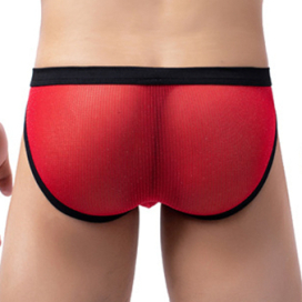 Slip sexy CLIPO Rouge-Noir 2