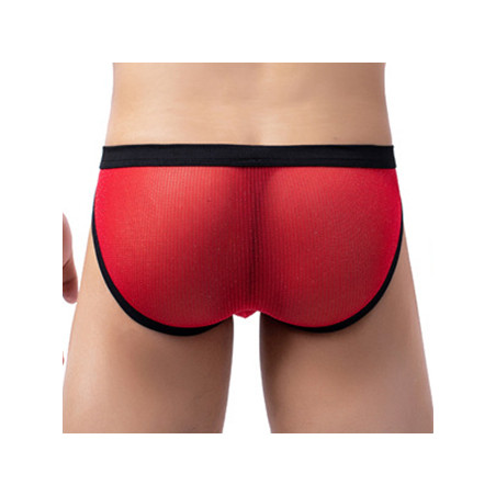 Slip sexy CLIPO Rouge-Noir