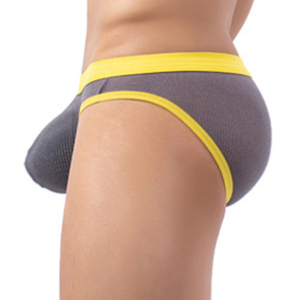Slip sexy CLIPO Gris-jaune