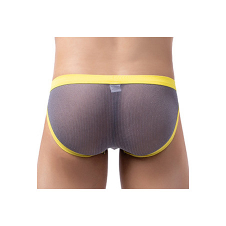 Slip sexy CLIPO Gris-jaune