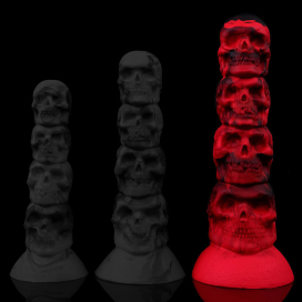 Plug anal DEATHY L de Bad Demon 21 x 6.5 cm Rouge