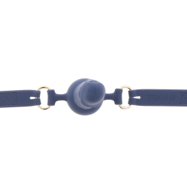 Bâillon en Silicone SUPREME DICK 7 x 2.7cm Bleu 2