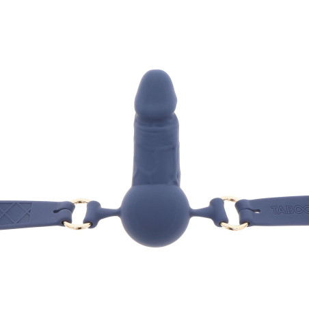 Bâillon en Silicone SUPREME DICK 7 x 2.7cm Bleu