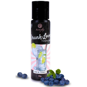Lubrifiant Comestible DRUNK IN LOVE Gin & Tonic 60ml