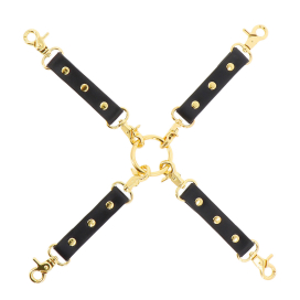 Attaches en Croix WILD ROSES Noir 2