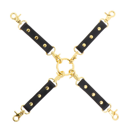 Attaches en Croix WILD ROSES Noir