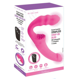 Vibro sans Harnais PIZZIE 13 x 3.5cm Rose 2