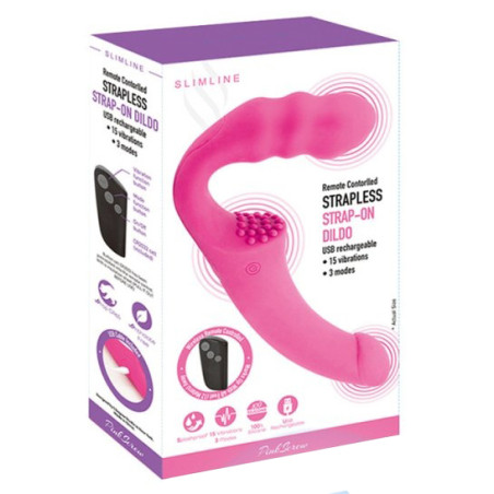 Vibro sans Harnais PIZZIE 13 x 3.5cm Rose