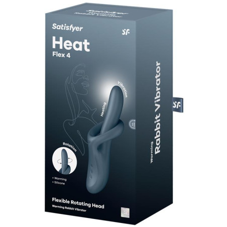 Vibro Rabbit HEAT FLEX 4 Gris