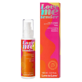 Huile de massage LOVE ME TENDER Fraise 100ml 2
