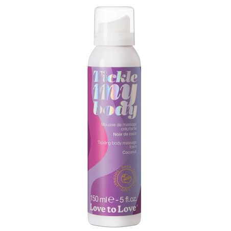 Mousse de massage crépitante TICKLE MY BODY Noix de Coco 150ml