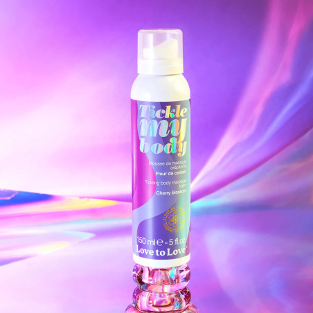 Mousse de massage crépitante TICKLE MY BODY Fleur de Cerisier 150ml