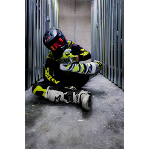 Chaussettes hautes MX SOCKS Sk8erboy Blanc-Fluo-Noir