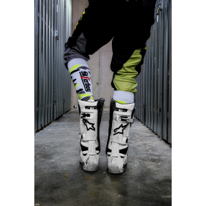 Chaussettes hautes MX SOCKS Sk8erboy Blanc-Fluo-Noir